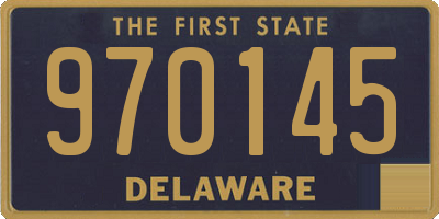 DE license plate 970145
