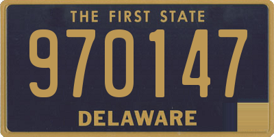 DE license plate 970147