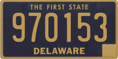 DE license plate 970153