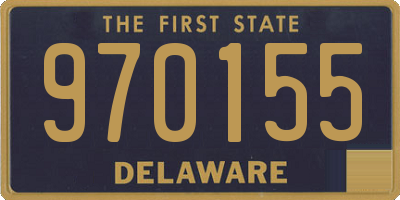 DE license plate 970155