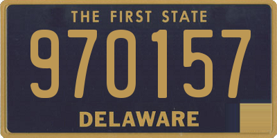 DE license plate 970157