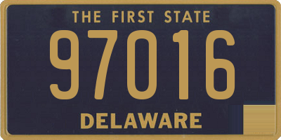 DE license plate 97016