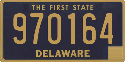 DE license plate 970164