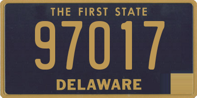 DE license plate 97017