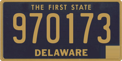 DE license plate 970173
