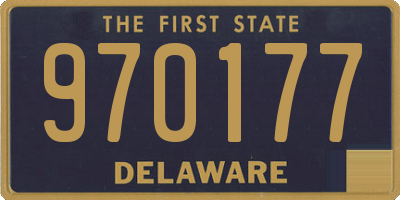 DE license plate 970177