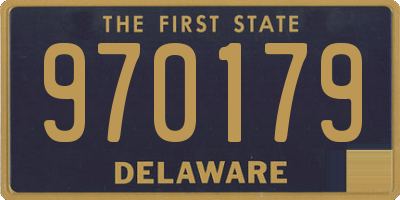 DE license plate 970179