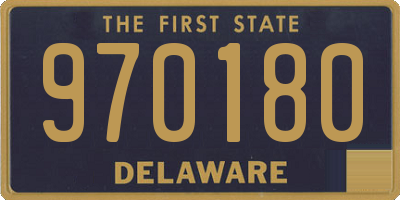 DE license plate 970180