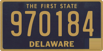 DE license plate 970184