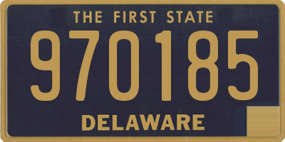 DE license plate 970185