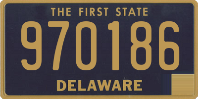 DE license plate 970186