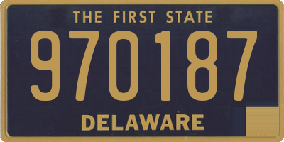 DE license plate 970187
