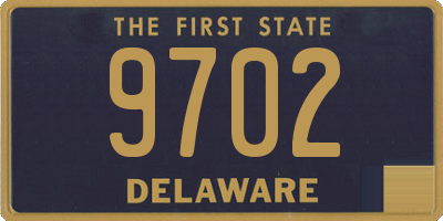 DE license plate 9702