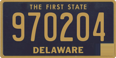 DE license plate 970204