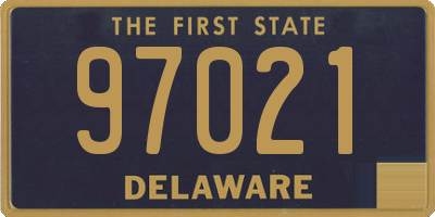 DE license plate 97021