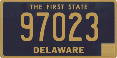 DE license plate 97023
