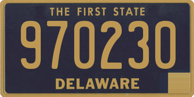DE license plate 970230