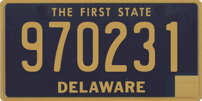 DE license plate 970231