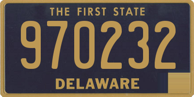 DE license plate 970232