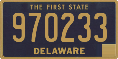 DE license plate 970233