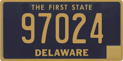 DE license plate 97024
