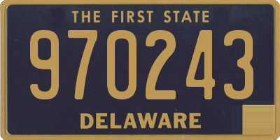 DE license plate 970243