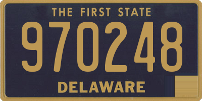 DE license plate 970248