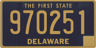 DE license plate 970251