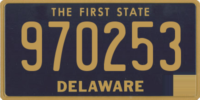 DE license plate 970253