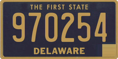 DE license plate 970254