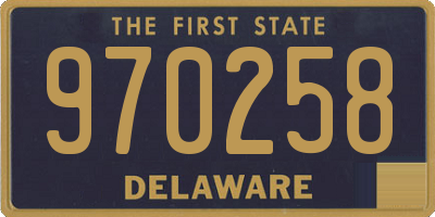 DE license plate 970258