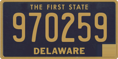 DE license plate 970259