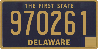 DE license plate 970261