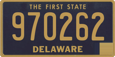 DE license plate 970262