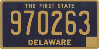 DE license plate 970263