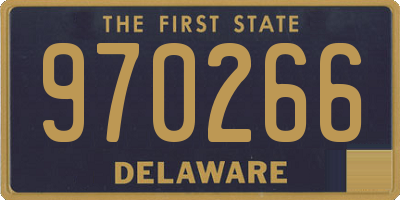DE license plate 970266