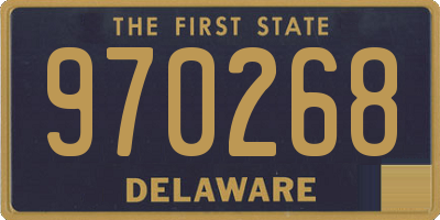 DE license plate 970268