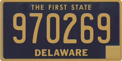 DE license plate 970269