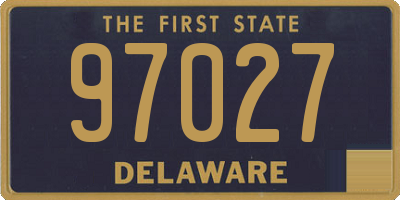 DE license plate 97027
