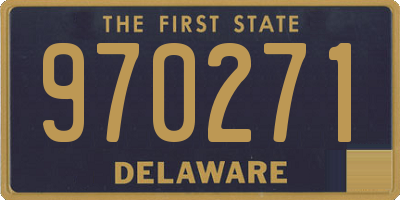 DE license plate 970271