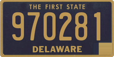 DE license plate 970281