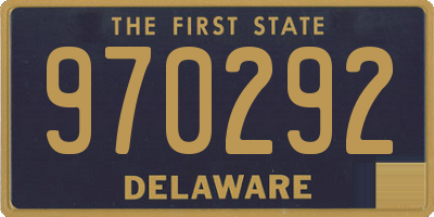 DE license plate 970292