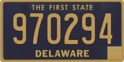 DE license plate 970294