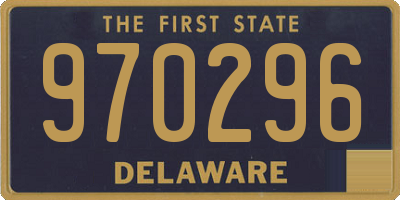 DE license plate 970296
