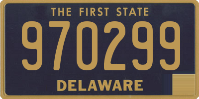 DE license plate 970299