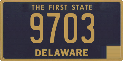 DE license plate 9703