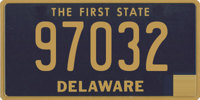 DE license plate 97032