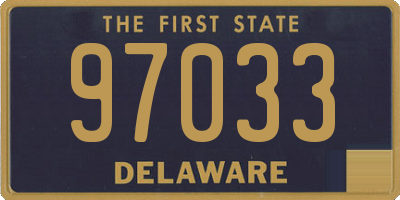 DE license plate 97033