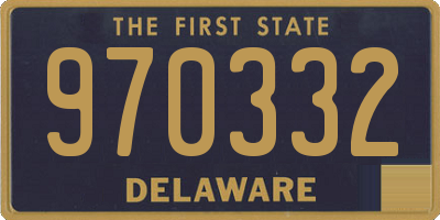 DE license plate 970332