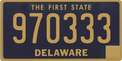 DE license plate 970333